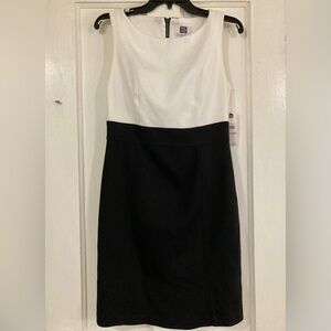 Sleeveless Black & White Dress